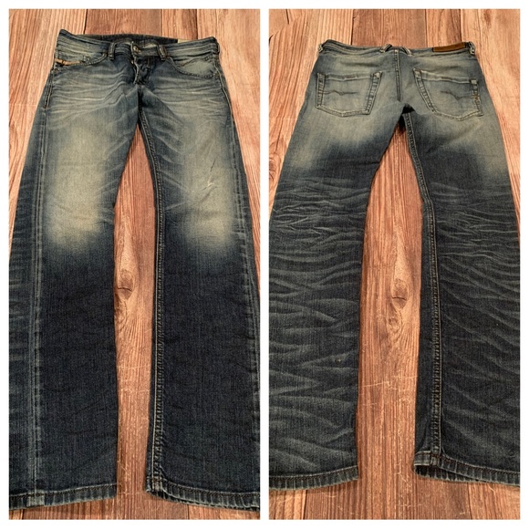 Diesel BELTHER regular slim tapered size 28
Inseam 29-30” stretch - Picture 2 of 14